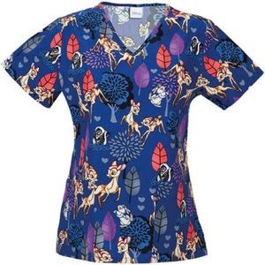 Bambi Scrub Top - Medium - Blue